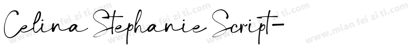 Celina Stephanie Script字体转换